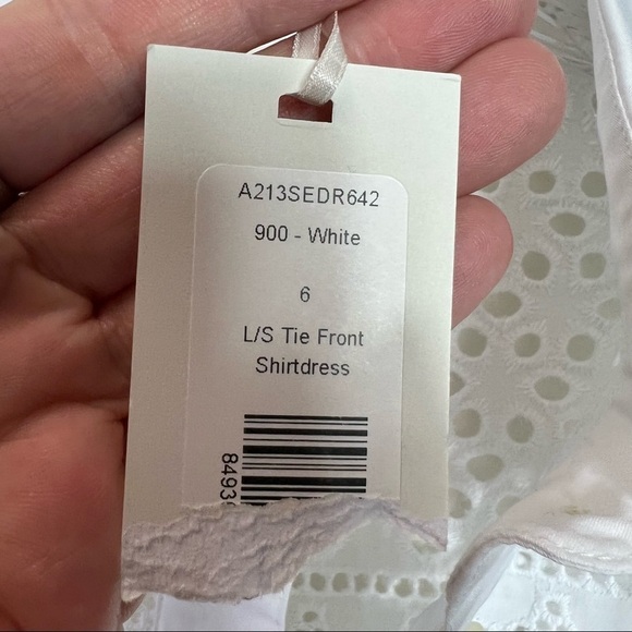 NWT THAKOON L/S SHIRTDRESS SIZE 6 - Picture 5 of 7